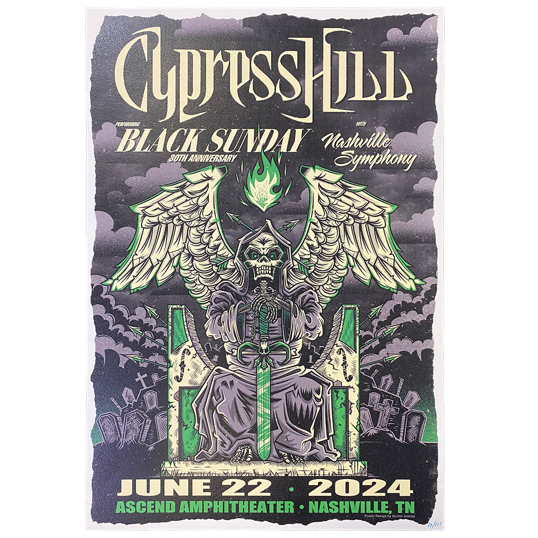 "Black Sunday with Nashville Symphony" Limited Edition Hand Numbered Poster