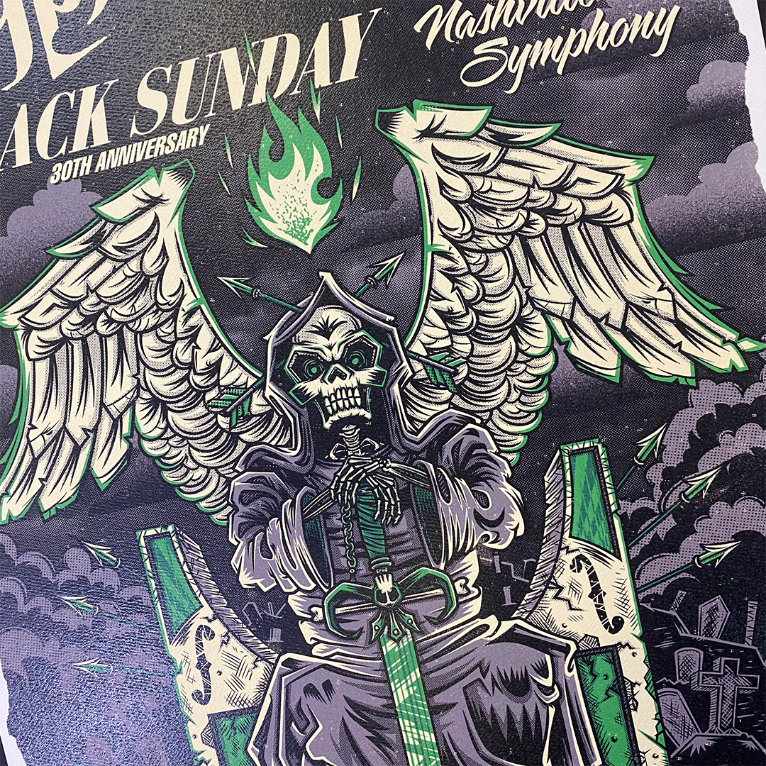 "Black Sunday with Nashville Symphony" Limited Edition Hand Numbered Poster