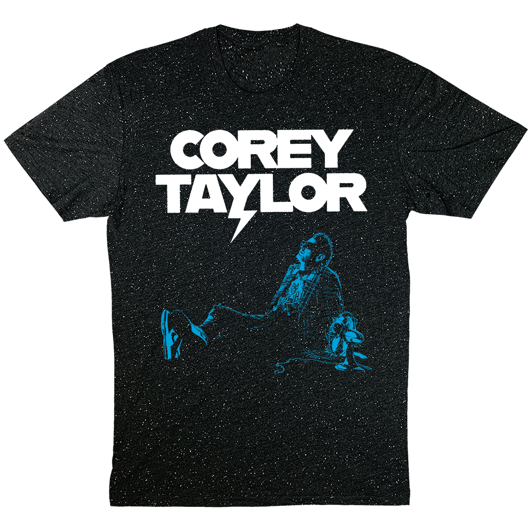 "Blue Fan" 2023 Tour T-Shirt in Confetti Black