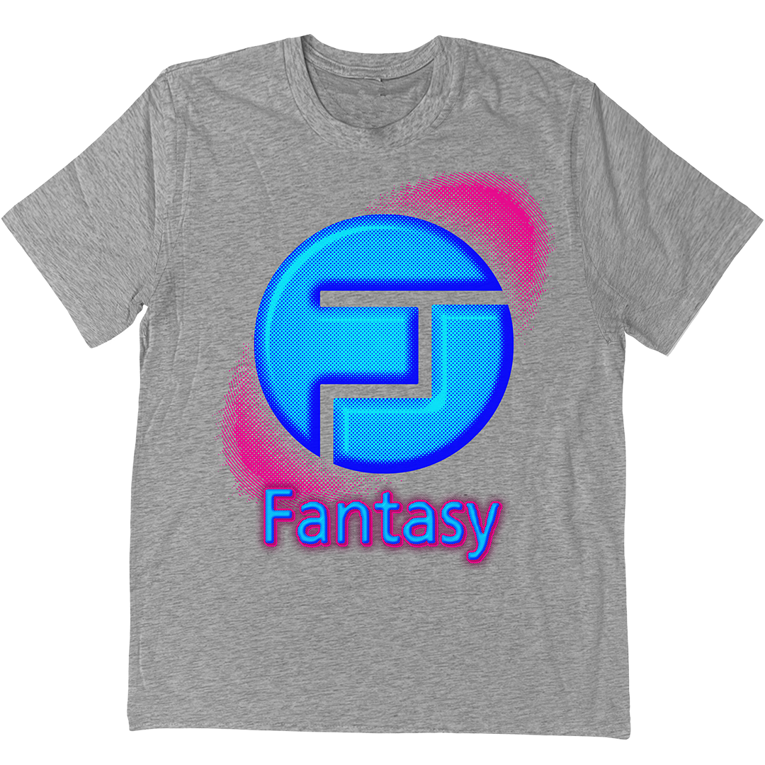Fantasy Records "Halftone Logo" T-Shirt In Heather Grey