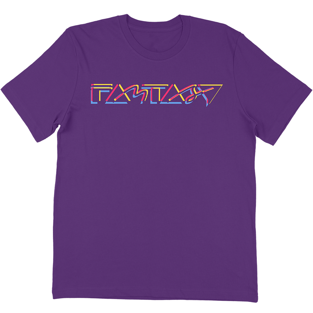 Fantasy Records "3 Color Logo" T-Shirt In Purple