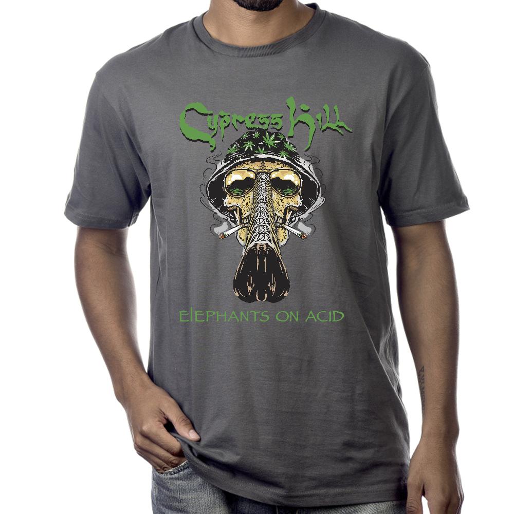 Cypress Hill "Fear And Loathing" T-Shirt in Charcoal Grey