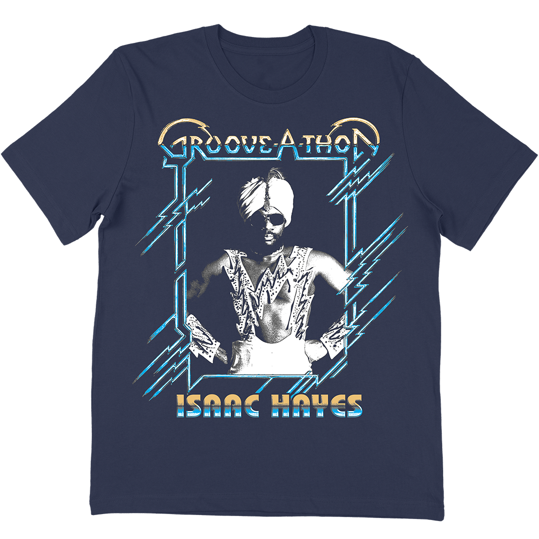 Isaac Hayes "Groove A Thon" T-Shirt In Navy