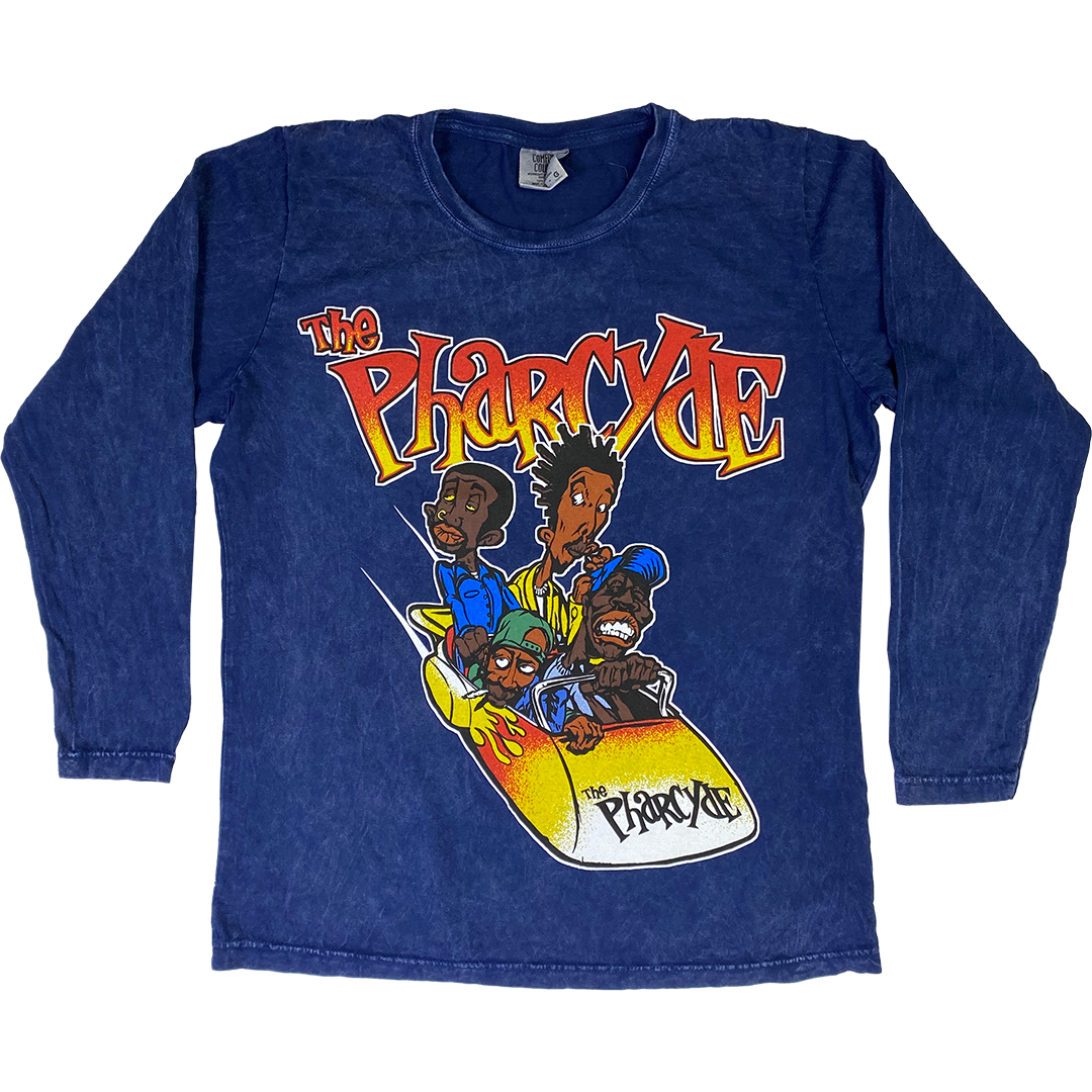 The Pharcyde "Bizarre Ride Car" Women's Long Sleeve T-Shirt in Tie Dye