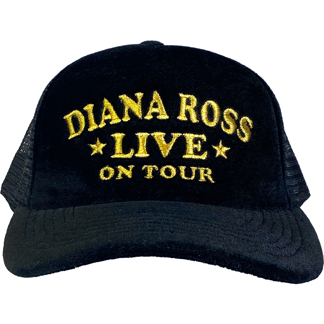 "Live On Tour" Crushed Velvet Trucker Hat