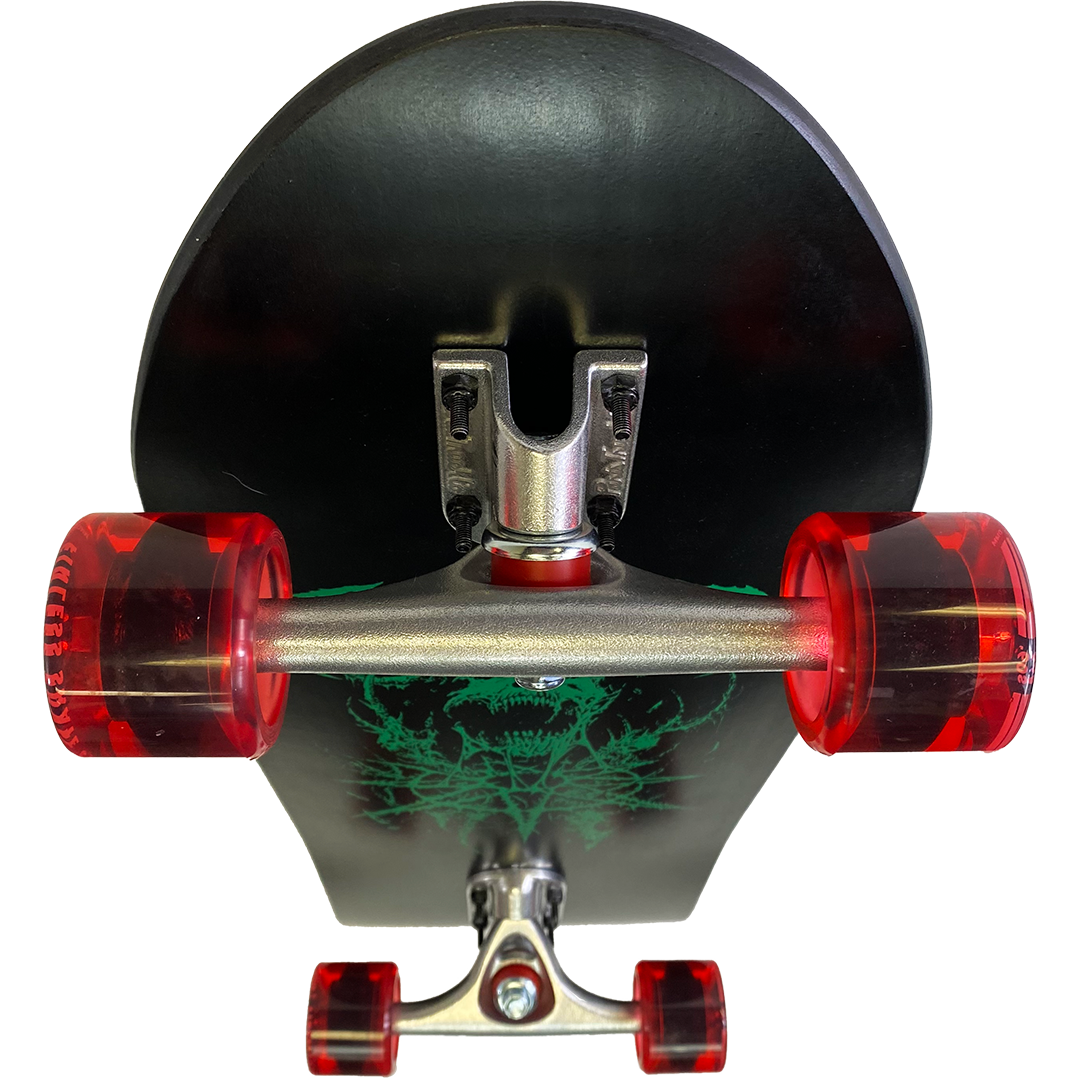 Riddick Skull LIMITED EDITION Complete Skateboard in Green