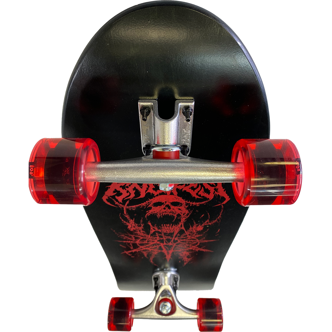 Riddick Skull LIMITED EDITION Complete Skateboard in Red
