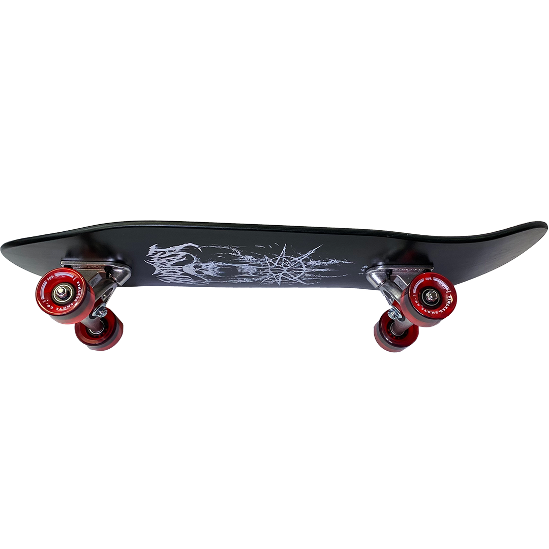 Riddick Skull LIMITED EDITION Complete Skateboard in White