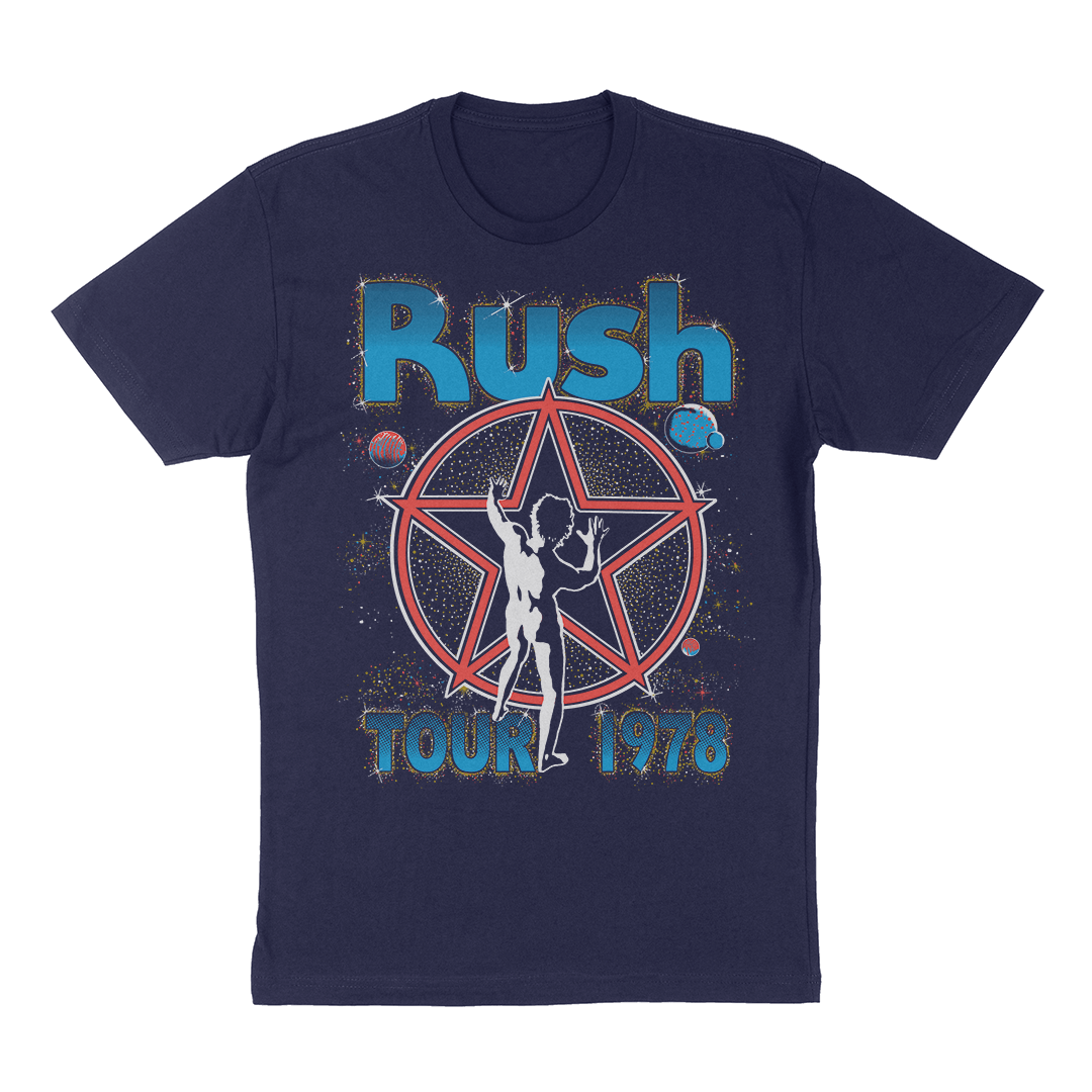 Rush "Starman Tour 1978" T-Shirt in Navy