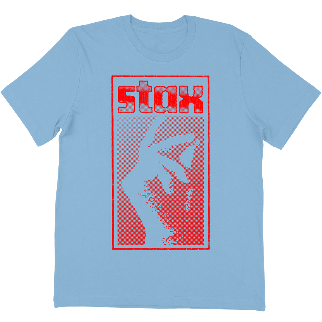 Stax Records "Halftone Snap" T-Shirt In Light Blue