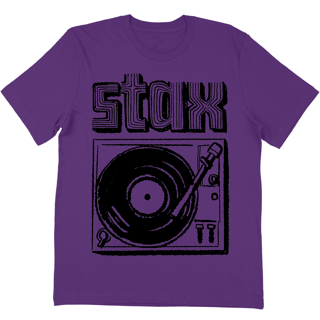 Stax Records "Record Player" T-Shirt In Purple