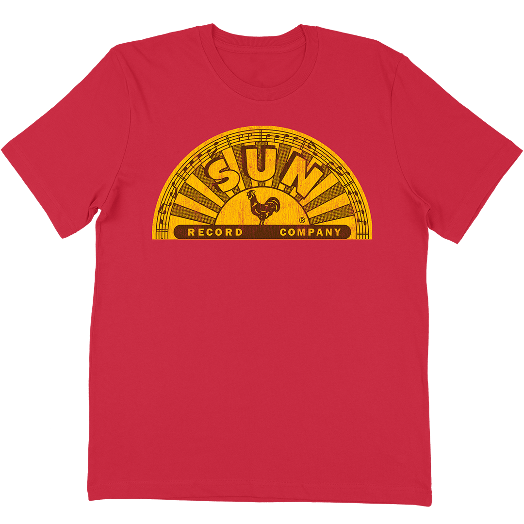 Sun Records "Half Circle Logo" T-Shirt In Red