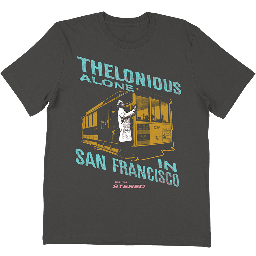 Thelonious Monk "Alone In San Francisco" T-Shirt In Vintage Black