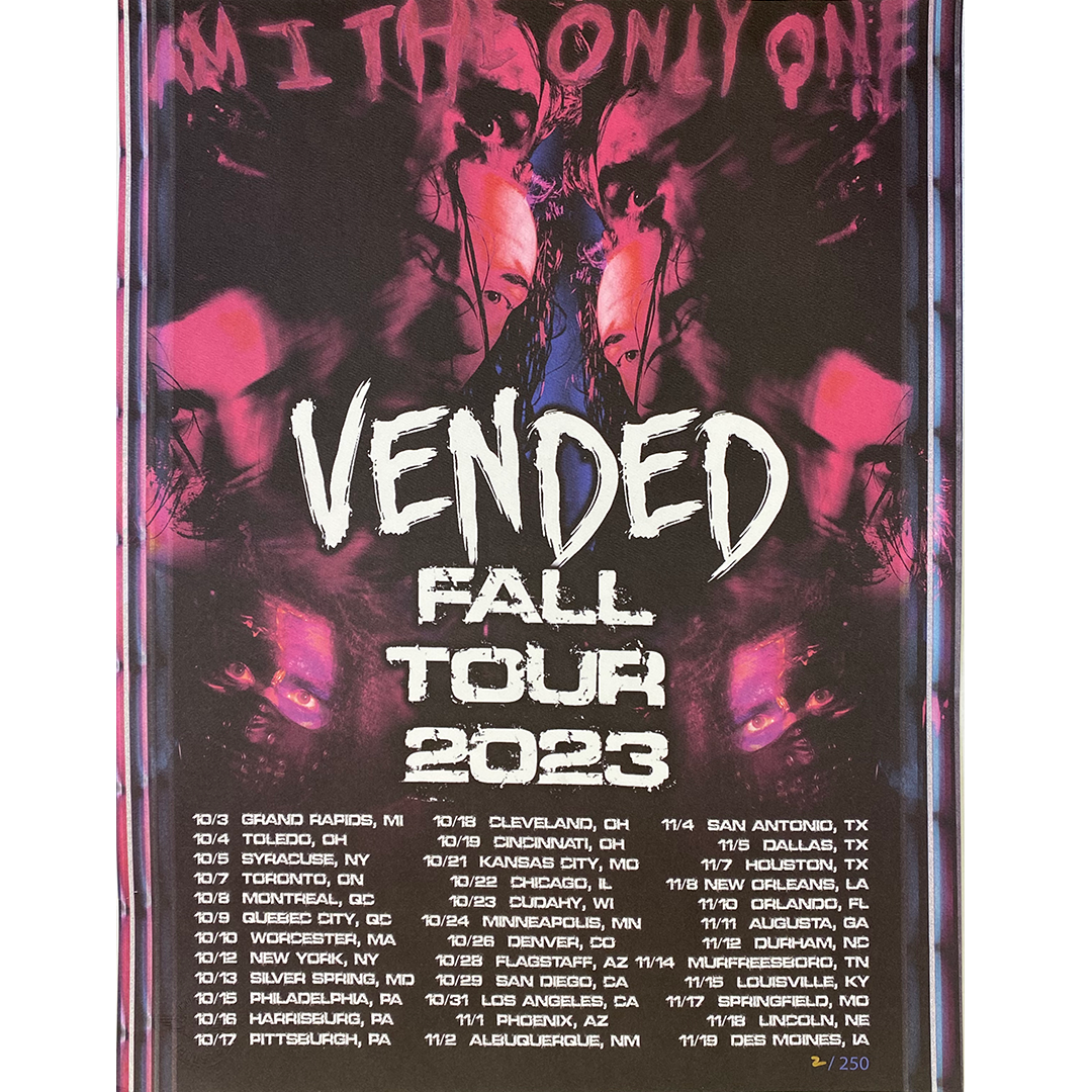 Vended "Fall Tour 2023" Limited Edition Poster