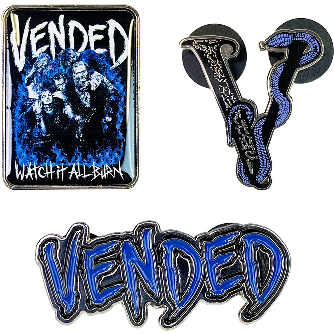 Vended Egraved Metal Pin Set