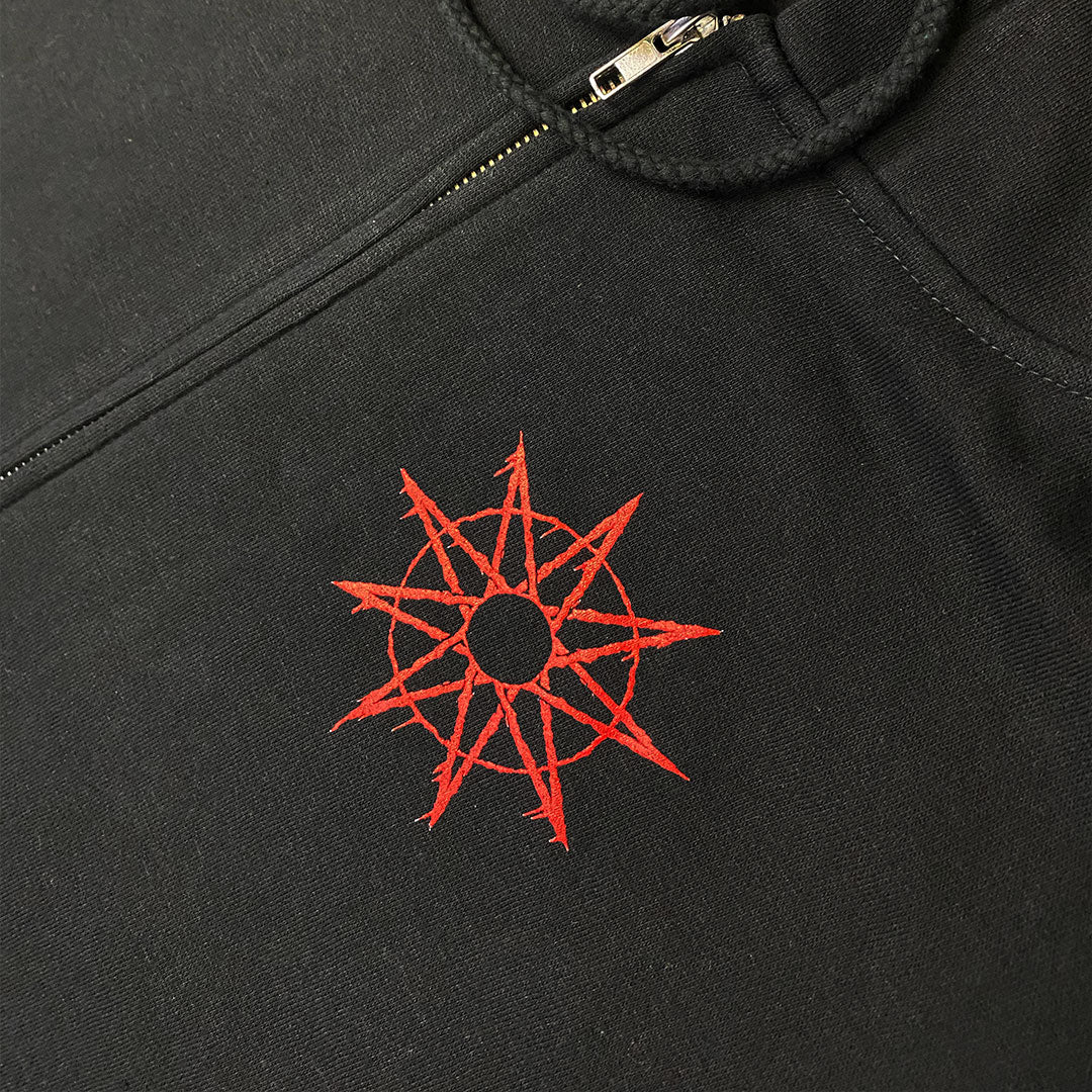 "Stacked Ending" Zip Hoodie