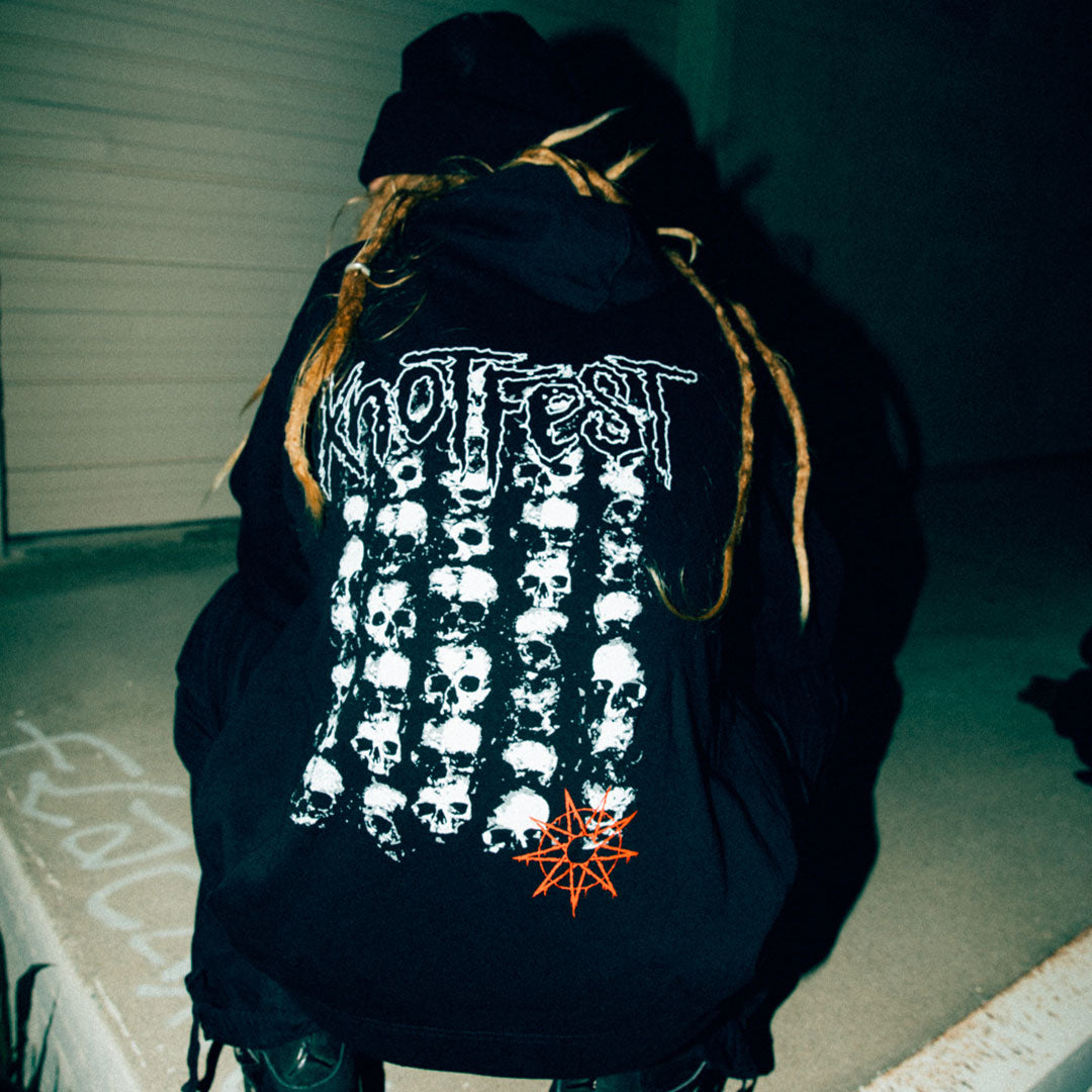 "Stacked Ending" Zip Hoodie
