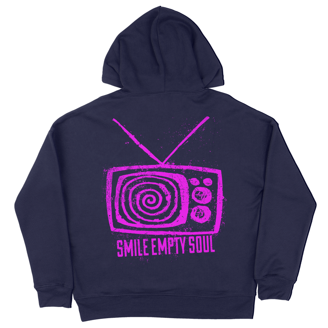 Smile Empty Soul "Loss Of Everything" Zip Hoodie in Navy Blue