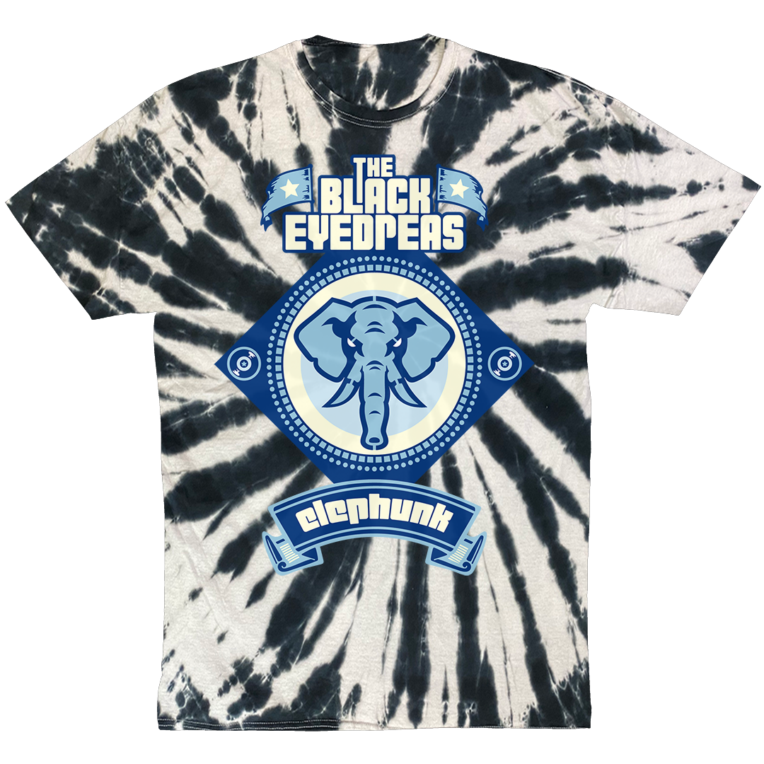 Black Eyed Peas "Elephunk Logo" T-Shirt in Tie Dye