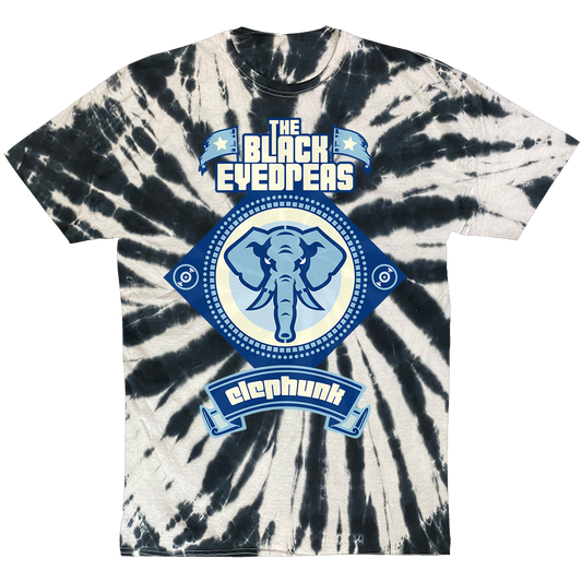 Black Eyed Peas "Elephunk Logo" T-Shirt in Tie Dye