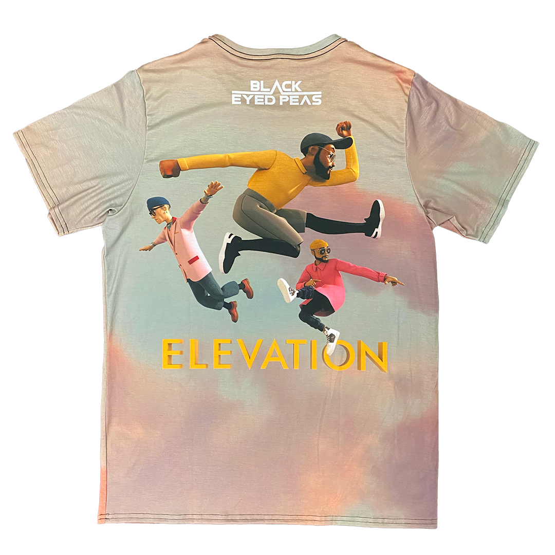 Black Eyed Peas "Elevation" T-Shirt in Dye Sublimation