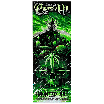 Cypress Hill "Haunted Hill 2023" AUTOGRAPHED Limited Edition Maxxer Foil Poster