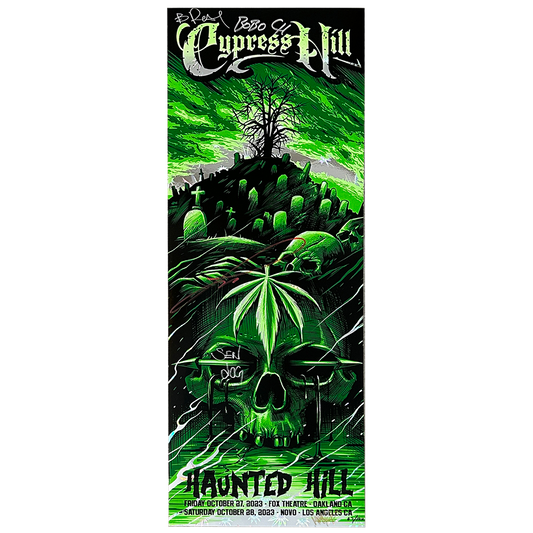 Cypress Hill "Haunted Hill 2023" AUTOGRAPHED Limited Edition Maxxer Foil Poster