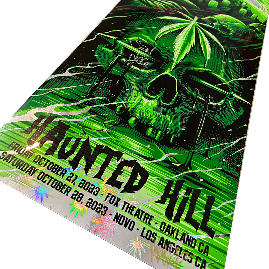 Cypress Hill "Haunted Hill 2023" AUTOGRAPHED Limited Edition Maxxer Foil Poster