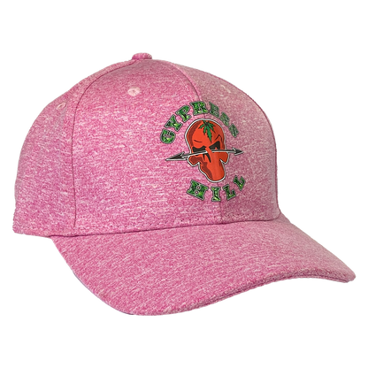 Cypress Hill "Skull N Compass" Curved Bill Adjustable Baseball Hat in Pink