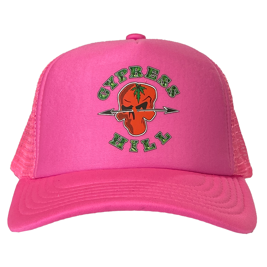 Cypress Hill "Phunky" Trucker Hat in Pink