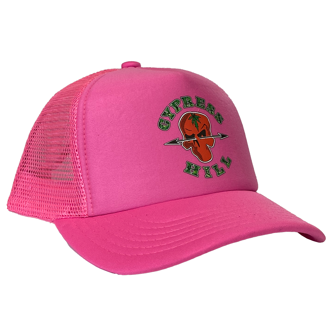 Cypress Hill "Phunky" Trucker Hat in Pink