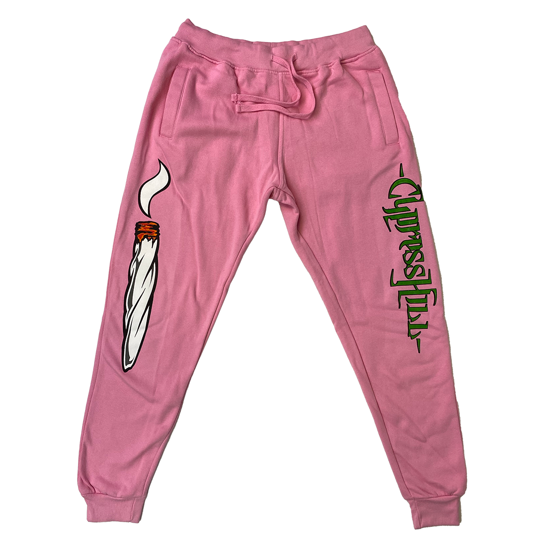 Cypress Hill "Blunted" Sweatpants in Pink