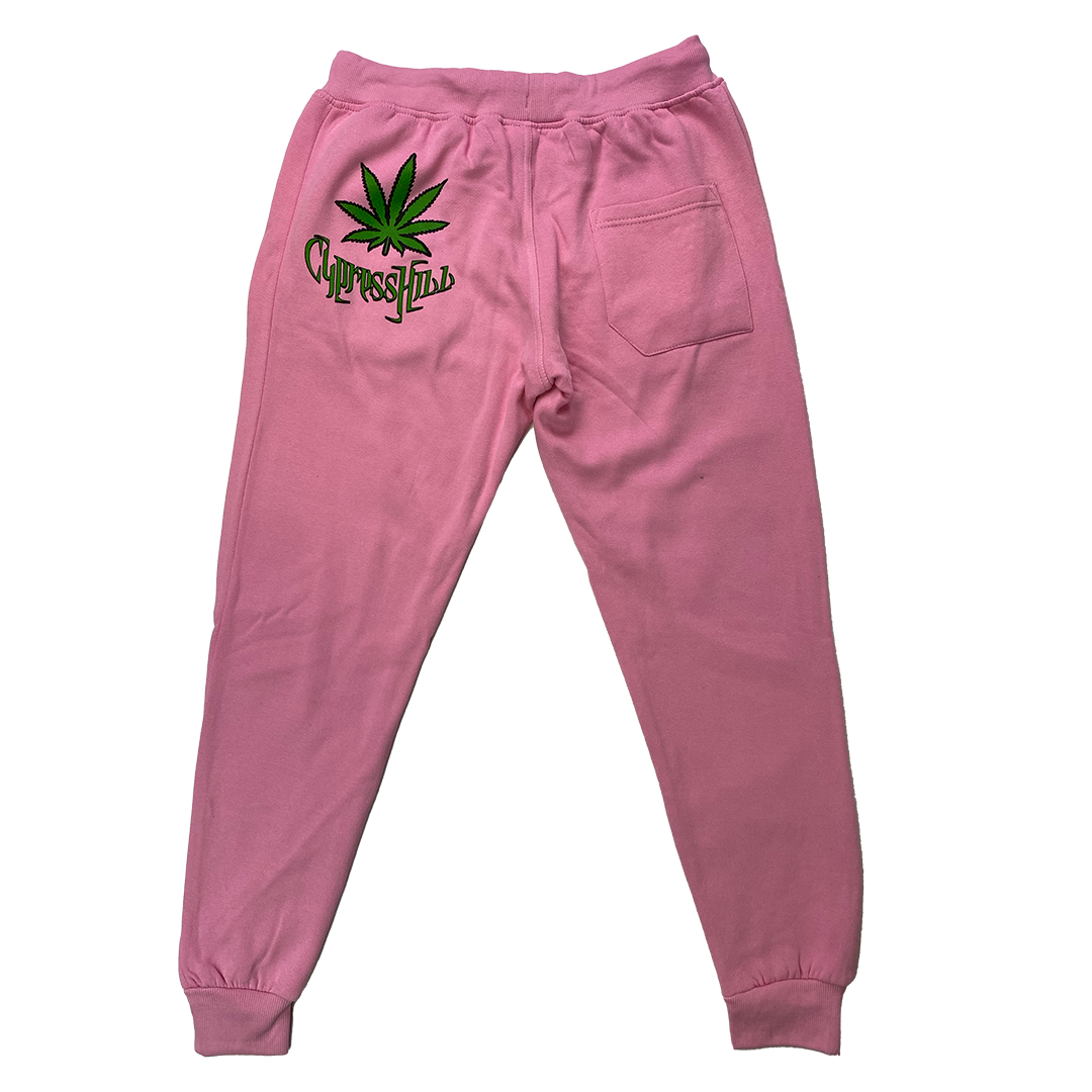 Cypress Hill "Blunted" Sweatpants in Pink