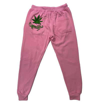 Cypress Hill "Blunted" Sweatpants in Pink