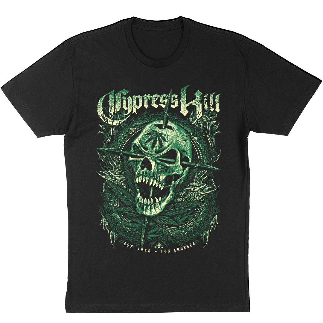 Cypress Hill "EST 1988 Green Skull" T-Shirt