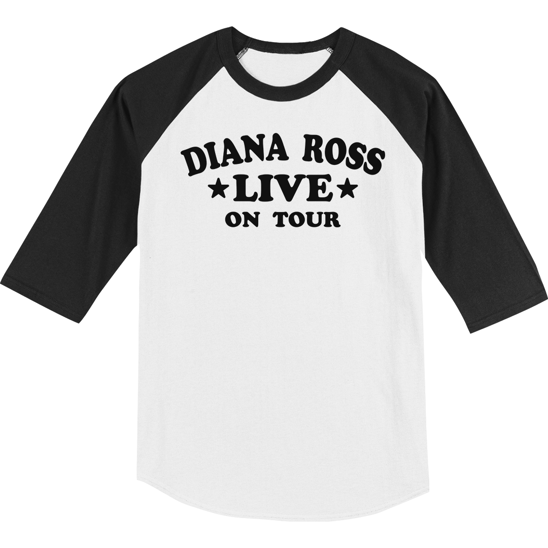 Diana Ross "Live On Tour" Raglan T-Shirt