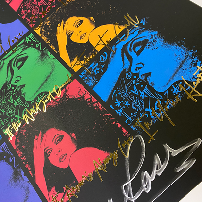 Diana Ross "Thank You Song Titles" AUTOGRAPHED Limited Edition Poster