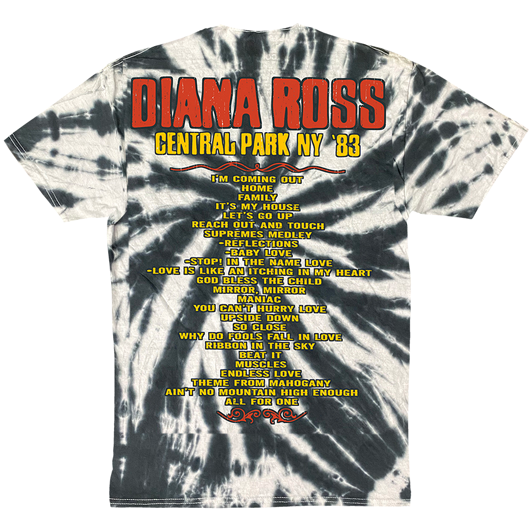 Diana Ross "Central Park 83" T-Shirt in Tie Dye