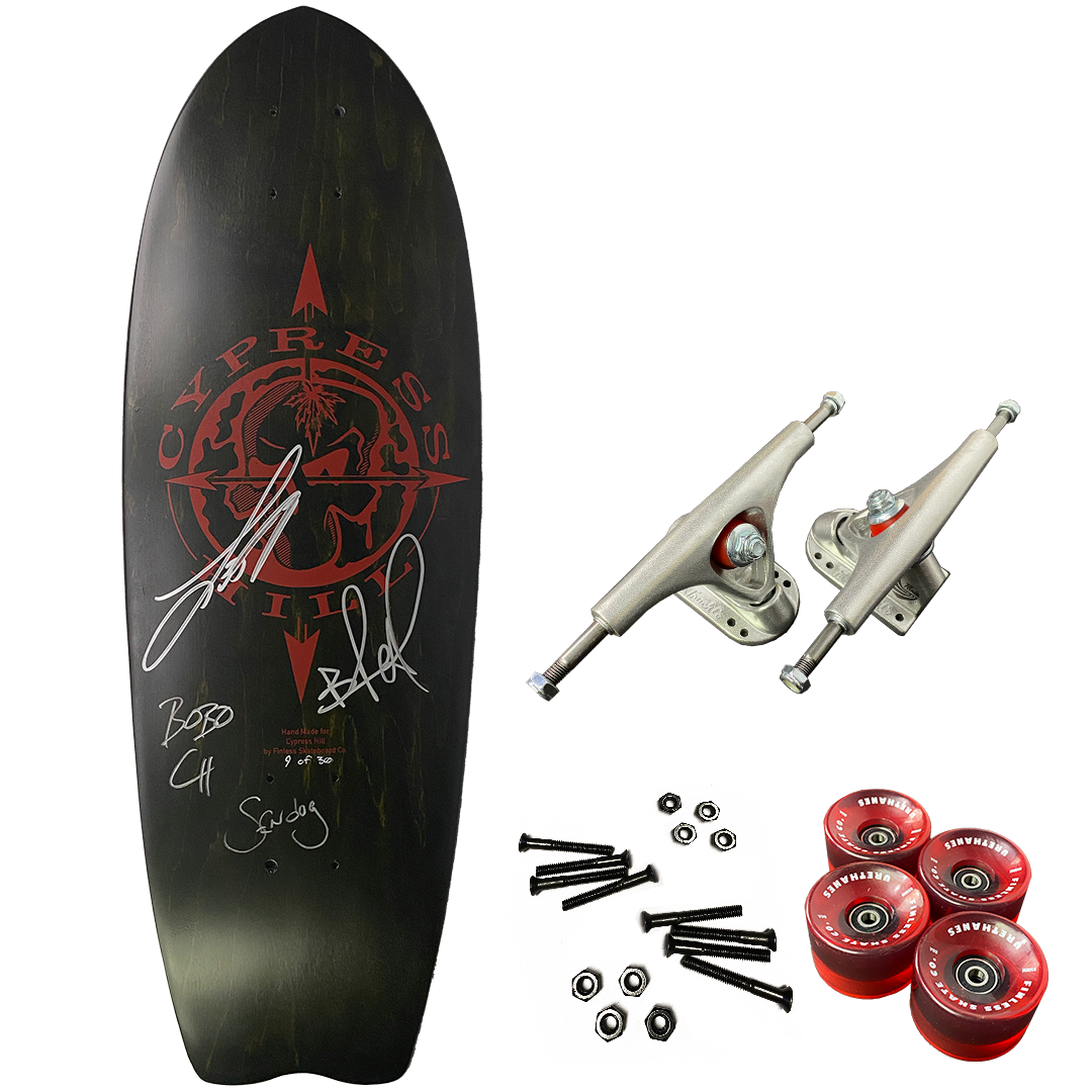 Cypress Hill "Skull N Compass" AUTOGRAPHED Custom Skate Deck