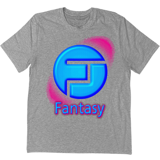 Fantasy Records "Halftone Logo" T-Shirt In Heather Grey