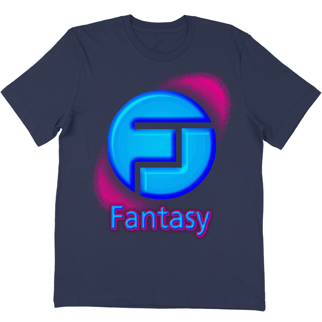 Fantasy Records "Halftone Logo" T-Shirt In Navy