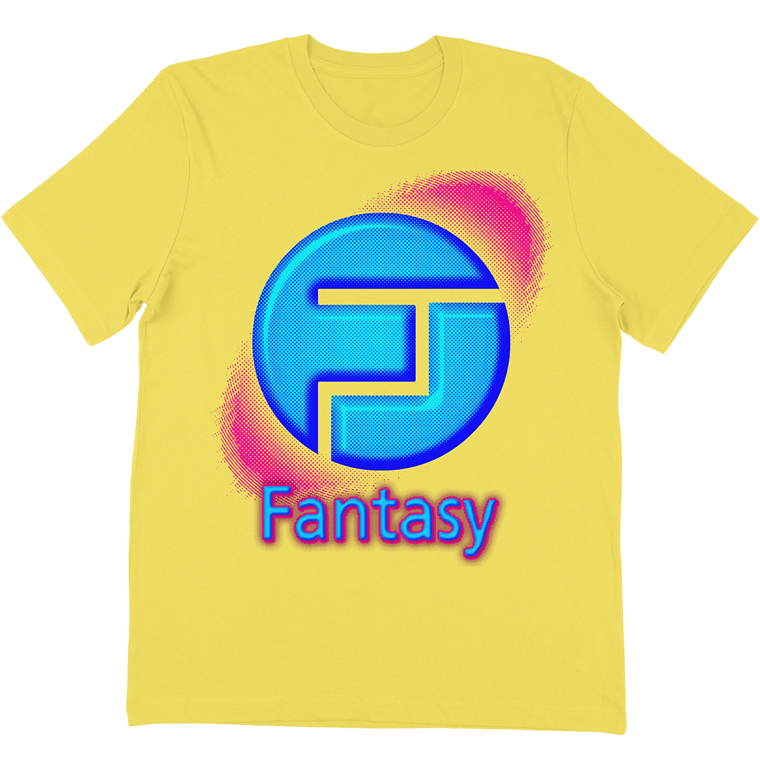 Fantasy Records "Halftone Logo" T-Shirt In Yellow