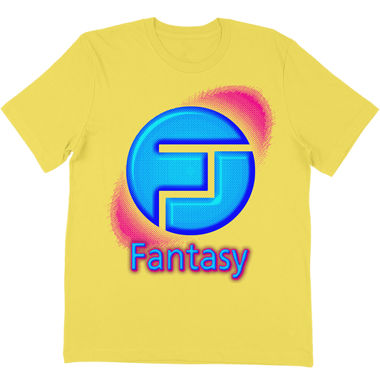 Fantasy Records "Halftone Logo" T-Shirt In Yellow