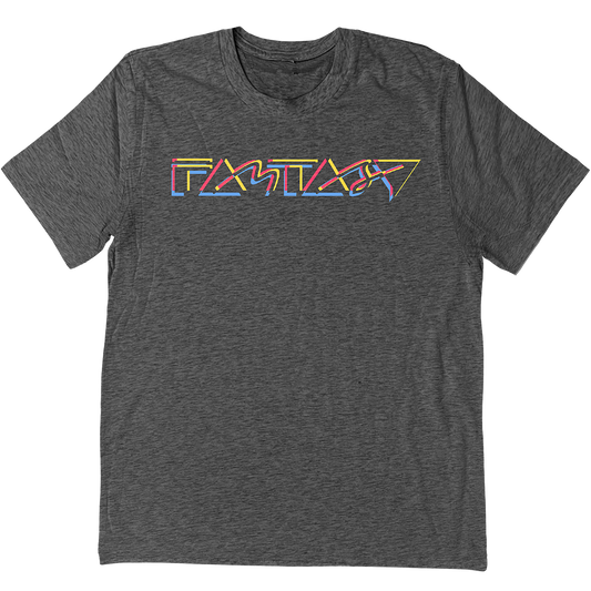 Fantasy Records "3 Color Logo" T-Shirt In Charcoal Grey