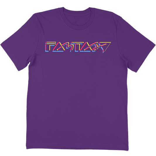 Fantasy Records "3 Color Logo" T-Shirt In Purple