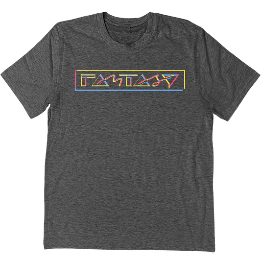 Fantasy Records "3 Color Square" T-Shirt In Charcoal Grey