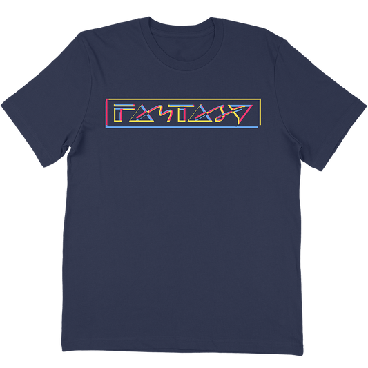 Fantasy Records "3 Color Square" T-Shirt In Navy