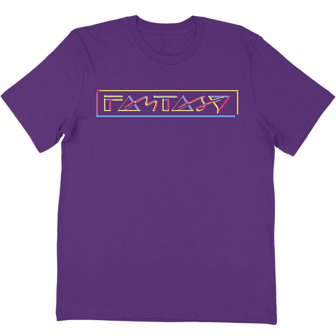 Fantasy Records "3 Color Square" T-Shirt In Purple