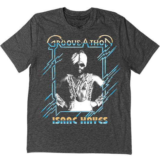 Isaac Hayes "Groove A Thon" T-Shirt In Charcoal Grey