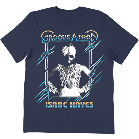 Isaac Hayes "Groove A Thon" T-Shirt In Navy